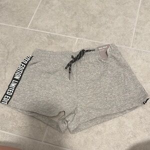 Gray Mid-Rise Activewear Shorts